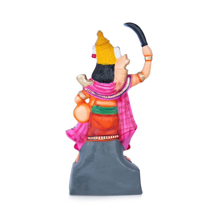 Madurai Veeran Paper Mache Golu Bommai - 18 x 9 Inches | Giri Golu Doll/ Navaratri Golu Bomma/Gombe/Bommai