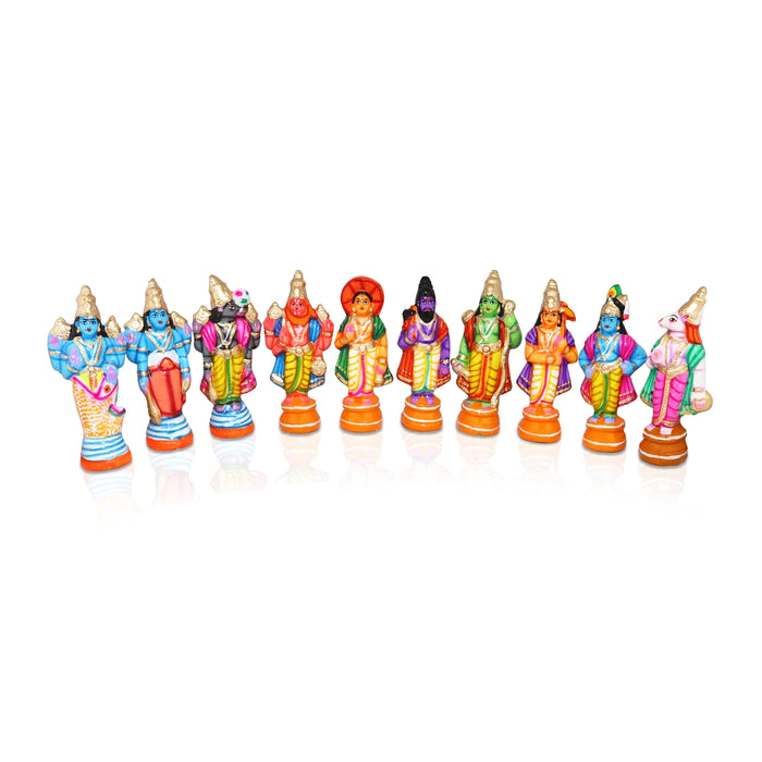 Dasavatharam Clay Golu Bommai Set