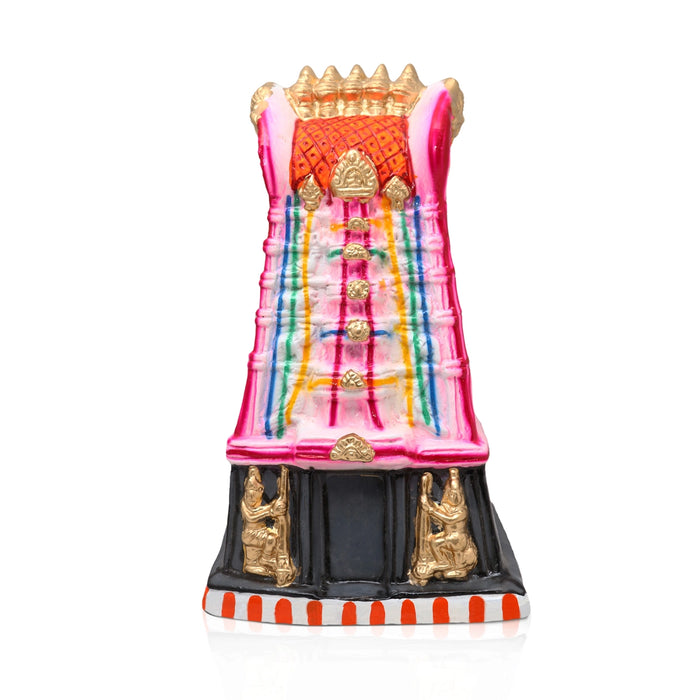 Raja Gopuram Paper Mache Golu Bommai - 19 x 11 Inches | Giri Golu Goll/ Navartri Kolu Bommai/ Dasara Doll