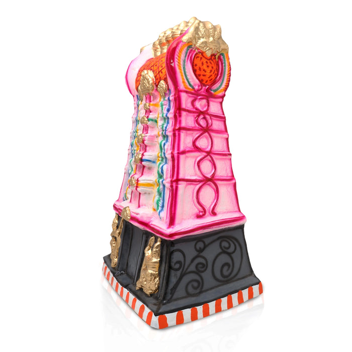 Raja Gopuram Paper Mache Golu Bommai - 19 x 11 Inches | Giri Golu Goll/ Navartri Kolu Bommai/ Dasara Doll