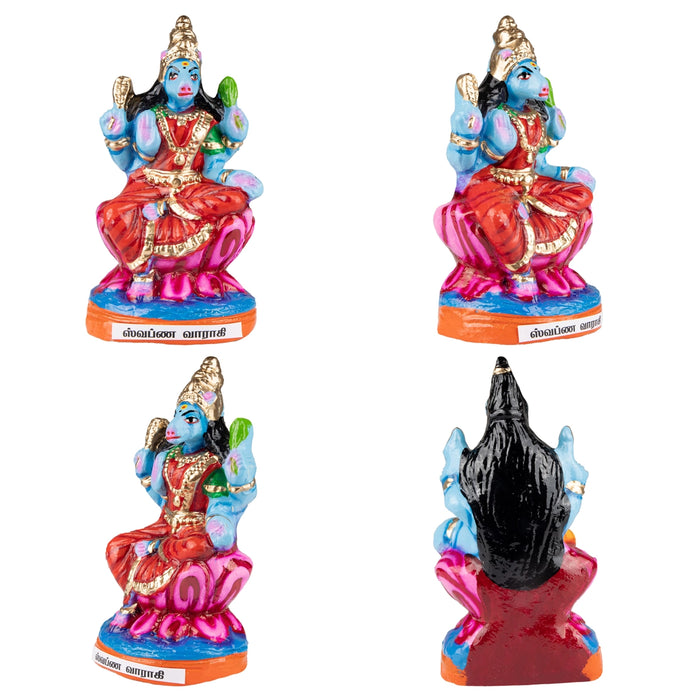 Ashta Varahi Amman Clay Golu Bommai Set - 10 x 4.5 Inches | Giri Golu Doll/ Navaratri Golu Bomma/Gombe/Bommai