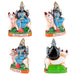 Ashta Varahi Amman Clay Golu Bommai Set - 10 x 4.5 Inches | Giri Golu Doll/ Navaratri Golu Bomma/Gombe/Bommai - Clay Kolu Bommai
