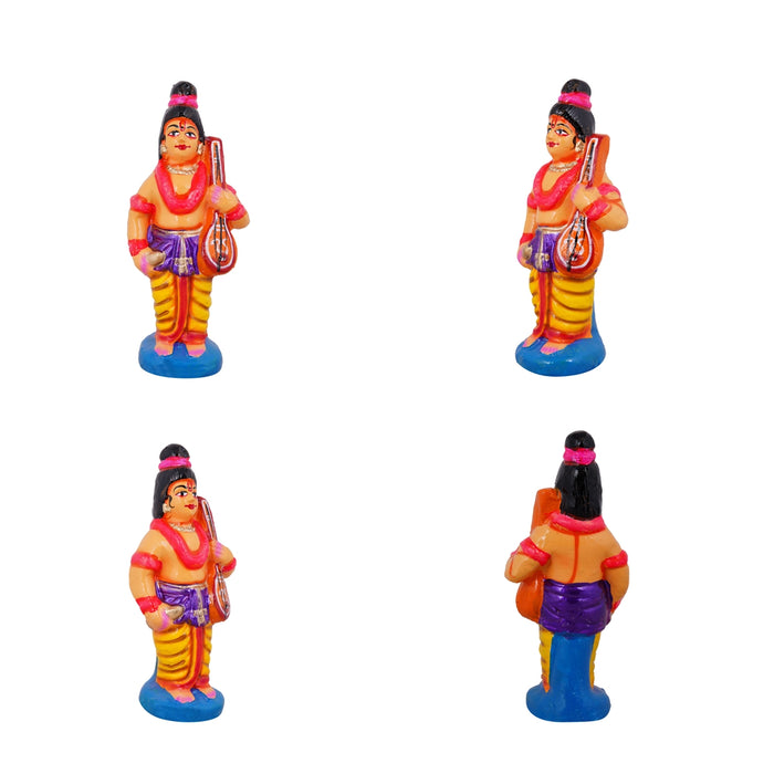 Meenakshi Kalyanam Clay Golu Bommai Set - 10 x 8 Inches | Giri Golu Doll/ Navaratri Golu Bomma/ Gombe/ Bommai - Clay Kolu Bommai
