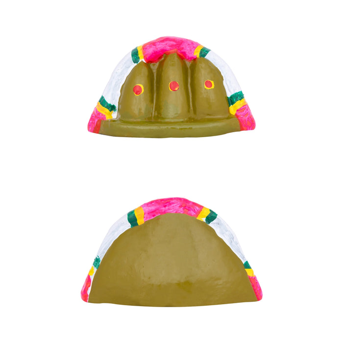 Pongal Clay Golu Bommai Set - 7 x 8.5 Inches | 8 Pcs/ Giri Golu Doll/ Navratri Kolu Bommai/ Bomma/ Dasara Doll