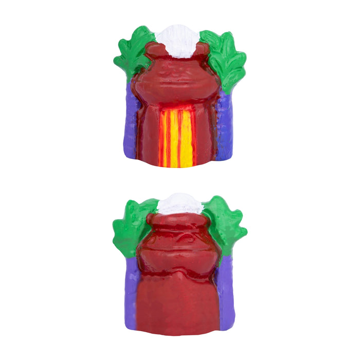 Pongal Clay Golu Bommai Set - 7 x 8.5 Inches | 8 Pcs/ Giri Golu Doll/ Navratri Kolu Bommai/ Bomma/ Dasara Doll