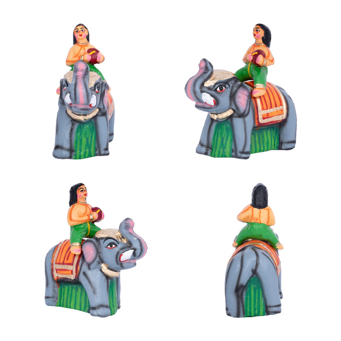 Kumbhakarna Paper Mache Golu Bommai Set - 9 x 17.5 Inches | Giri Golu Doll/ Navaratri Golu Bomma/ Gombe/Bommai - Paper Mache Kolu Bommai