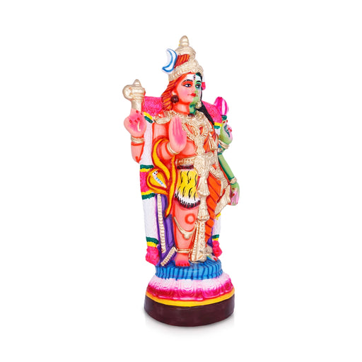 Arthanareeswarar Statue Paper Mache Golu Bommai - 21 x 8 Inches | Giri Golu Doll/ Navaratri Golu Bomma/ Gombe - Paper Mache Kolu Bommai