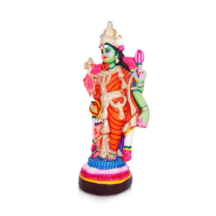 Arthanareeswarar Statue Paper Mache Golu Bommai - 21 x 8 Inches | Giri Golu Doll/ Navaratri Golu Bomma/ Gombe - Paper Mache Kolu Bommai