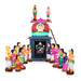 Vinayagar Kumbabishekam Paper Mache Golu Bommai Set - 24 x 12 Inches | Giri Golu Doll/ Navaratri Golu Bomma - Paper Mache Kolu Bommai