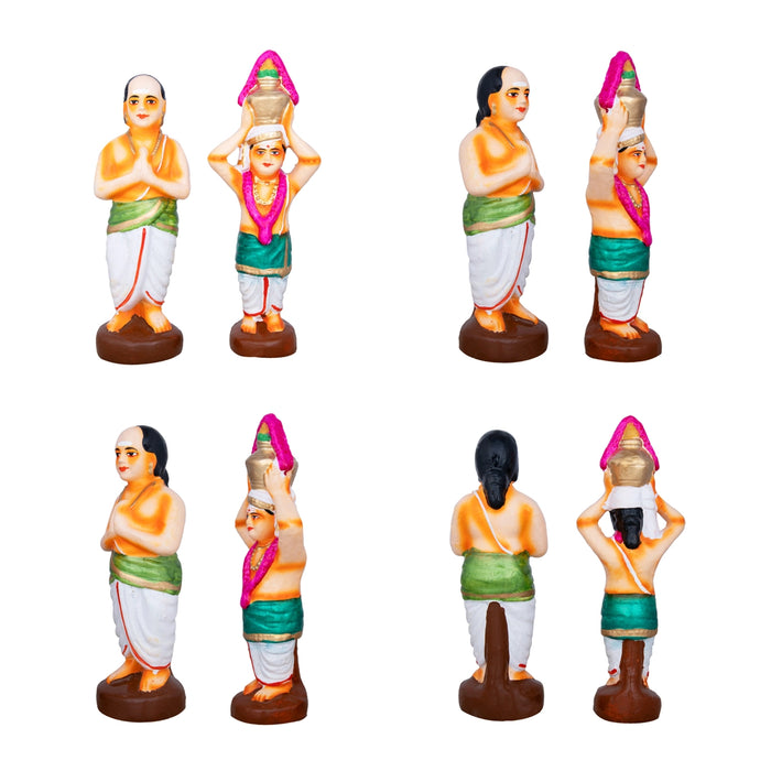 Vinayagar Kumbabishekam Paper Mache Golu Bommai Set - 24 x 12 Inches | Giri Golu Doll/ Navaratri Golu Bomma