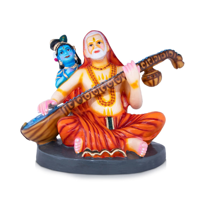 Ragavendra With Krishna Paper Mache Golu Bommai - 22 x 20 Inches | Giri Golu Doll/ Navaratri Golu Bomma/Gombe