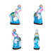 Ashta Lakshmi Clay Golu Bommai Set - 10 x 3.5 Inches | Giri Golu Doll/ Navaratri Golu Bomma/Gombe/Bommai - Clay Kolu Bommai