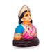 Gowri Face Clay Golu Bommai - 5 x 3.5 Inches | Giri Golu Doll/ Navaratri Golu Bomma/Gombe/Bommai - Clay Kolu Bommai