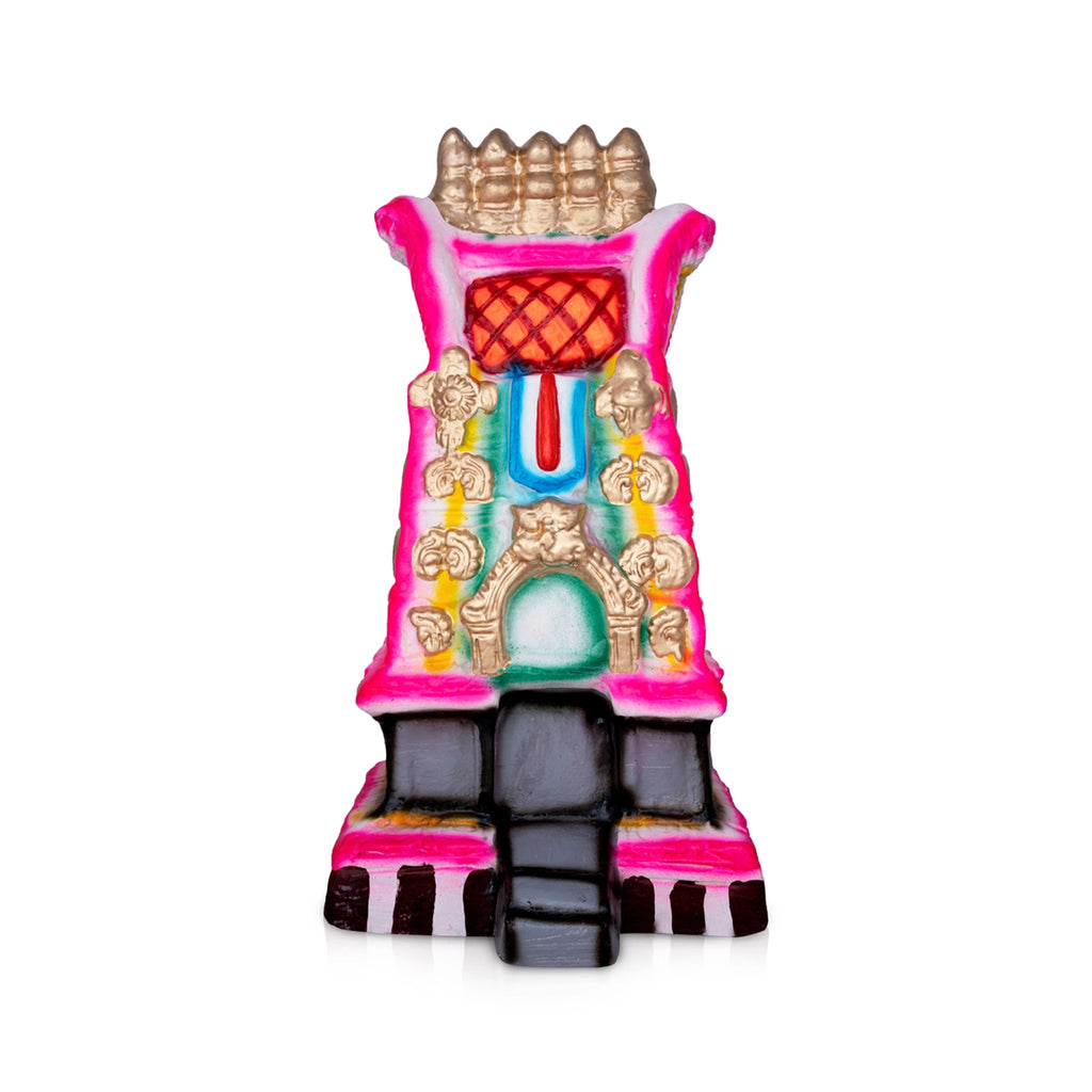 Gopuram Paper Mache Golu Bommai - 15 x 7.5 Inches | Giri Golu Doll/ Navaratri Golu Bomma/Gombe/Bommai