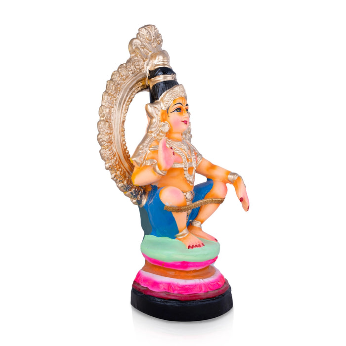 Ayyappan Paper Mache Golu Bommai - 15 x 8.5 Inches | Giri Golu Doll/ Navaratri Golu Bomma/Gombe/Bommai