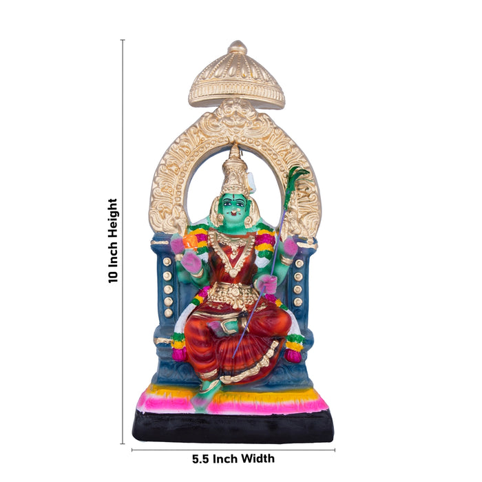 Raja Rajeshwari Paper Mache Golu Bommai - 10 x 5.5 Inches | Giri Golu Doll/ Navaratri Golu Bomma/Gombe/Bommai