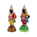 Vitthal Rukmini Paper Mache Golu Bommai Pair - 14 x 5.5 Inches | Giri Golu Doll/ Navaratri Golu Bomma/Gombe/Bommai - Paper Mache Kolu Bommai