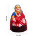 Chettiyar Chettichi Clay Golu Bommai Pair- 6 x 4 Inches | Golu Doll/ Navaratri Golu Bomma/ Gombe/ Bommai - Clay Kolu Bommai