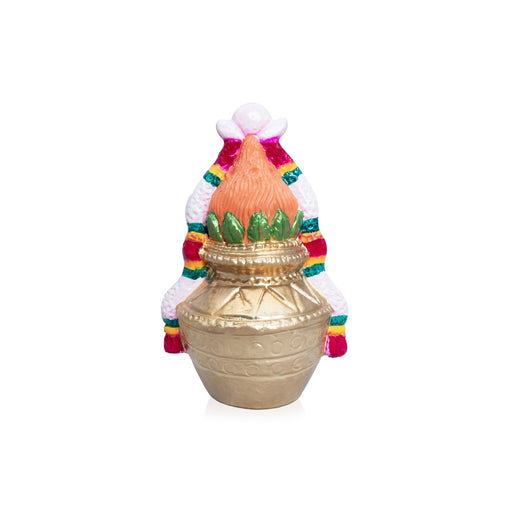 Kalasam Clay Golu Bommai - 8.5 x 5.5 Inches | Giri Golu Doll/ Navaratri Golu Bomma/Gombe/Bommai - Clay Kolu Bommai