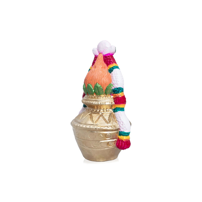 Kalasam Clay Golu Bommai - 8.5 x 5.5 Inches | Giri Golu Doll/ Navaratri Golu Bomma/Gombe/Bommai - Clay Kolu Bommai