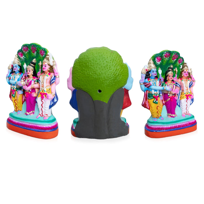 Meenakshi Kalyanam Set - 18 x 85 Inches | Clay Golu Bommai/ Golu Doll/ Navaratri Golu Bomma/Gombe/Bommai - Clay Kolu Bommai