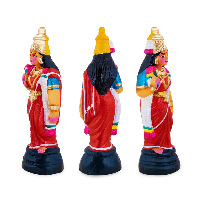 Ramar Clay Golu Bommai Set - 10 x 3.5 Inches | Giri Golu Doll/ Navaratri Golu Bommalu/ Gombe