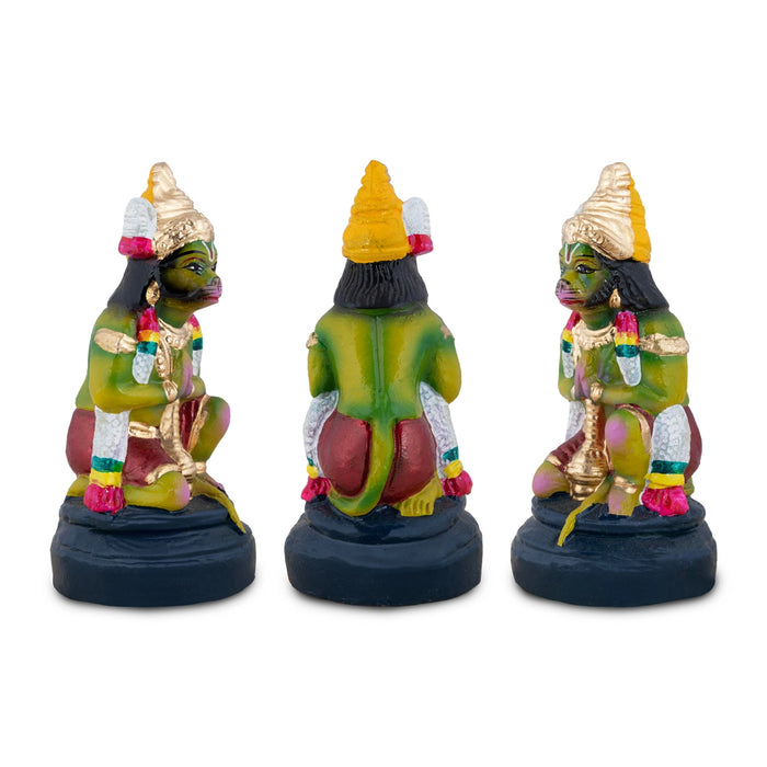 Ramar Clay Golu Bommai Set - 10 x 3.5 Inches | Giri Golu Doll/ Navaratri Golu Bommalu/ Gombe