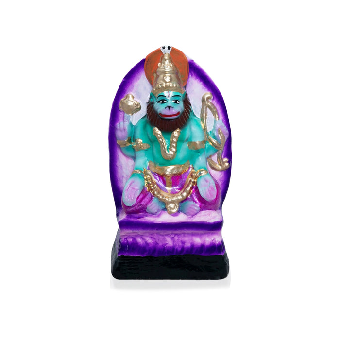 Nava Narasimhar Clay Golu Bommai - 7 x 3.5 Inches | Giri Golu Doll/ Navaratri Golu Bomma/ Gombe/ Bommai - Clay Kolu Bommai
