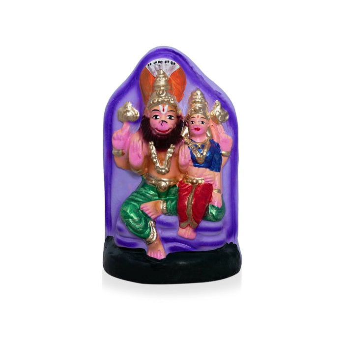 Nava Narasimhar Clay Golu Bommai - 7 x 3.5 Inches | Giri Golu Doll/ Navaratri Golu Bomma/ Gombe/ Bommai - Clay Kolu Bommai