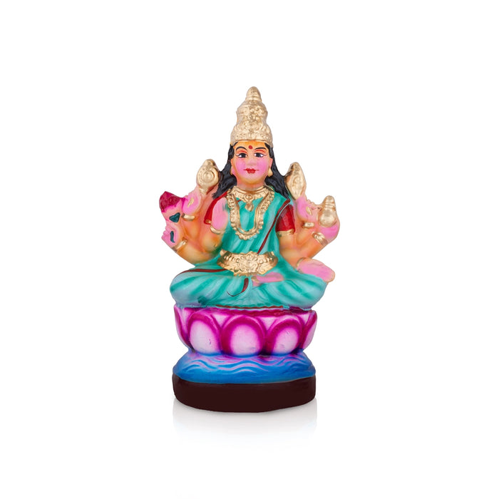 Ashta Lakshmi Clay Golu bommai Set - 9 x 5.5 Inches | Giri Golu Doll/ Navaratri Golu Bommai/ Gombe/ Dasara Doll