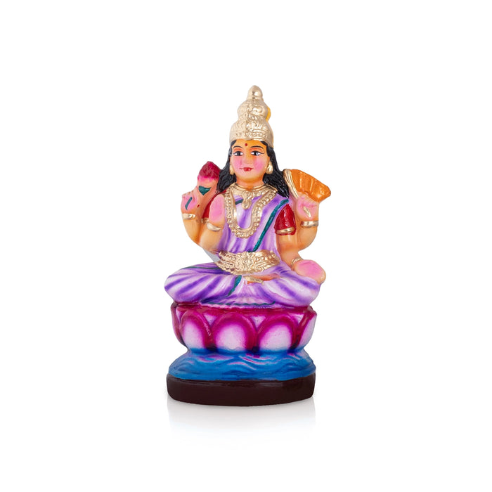 Ashta Lakshmi Clay Golu bommai Set - 9 x 5.5 Inches | Giri Golu Doll/ Navaratri Golu Bommai/ Gombe/ Dasara Doll