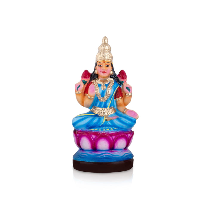 Ashta Lakshmi Clay Golu bommai Set - 9 x 5.5 Inches | Giri Golu Doll/ Navaratri Golu Bommai/ Gombe/ Dasara Doll