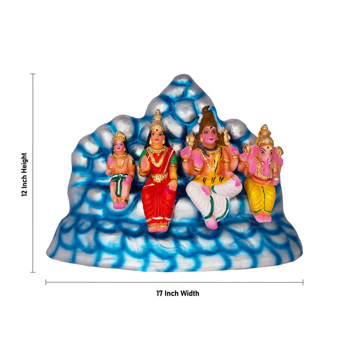 Kailaya Malai Clay Golu Bommai Set - 12 x 17 Inches | Giri Golu Doll/ Navaratri Kolu Bomma/ Dasara Doll