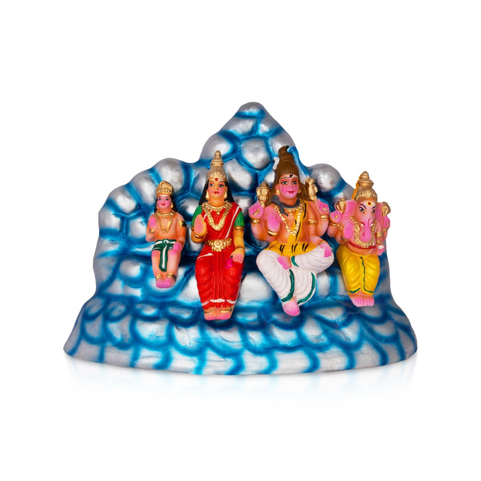 Kailaya Malai Clay Golu Bommai Set - 12 x 17 Inches | Giri Golu Doll/ Navaratri Kolu Bomma/ Dasara Doll