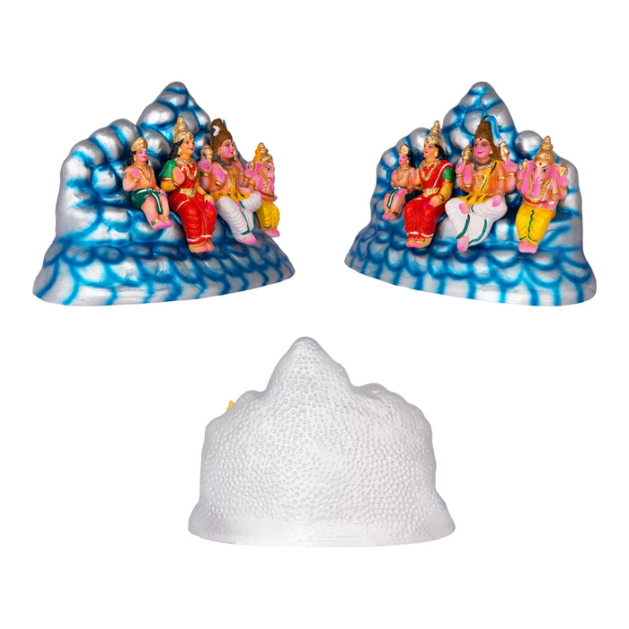Kailaya Malai Clay Golu Bommai Set - 12 x 17 Inches | Giri Golu Doll/ Navaratri Kolu Bomma/ Dasara Doll