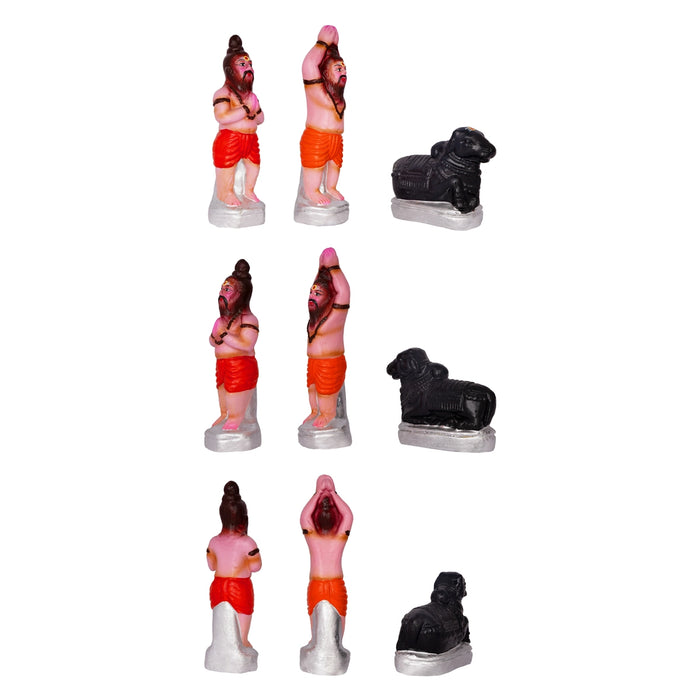 Kailaya Malai Clay Golu Bommai Set - 12 x 17 Inches | Giri Golu Doll/ Navaratri Kolu Bomma/ Dasara Doll