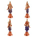 Vaduvur Ramar Paper Mache Golu Bommai Set - 20 x 8 Inches | Giri Golu Doll/ Navaratri Golu Bomma/Gombe - Paper Mache Kolu Bommai