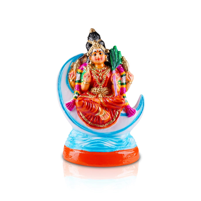 Moon Rajeshwari Paper Mache Golu Bommai - 16 x 9 Inches | Giri Golu Doll/ Navaratri Golu Bomma/Gombe