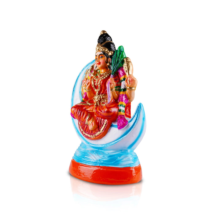 Moon Rajeshwari Paper Mache Golu Bommai - 16 x 9 Inches | Giri Golu Doll/ Navaratri Golu Bomma/Gombe