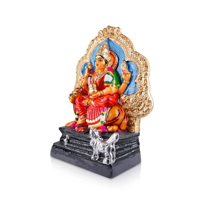 Aadhi Parameshwari Paper Mache Golu Bommai - 24 x 14 Inches | Giri Golu Doll/ Navaratri Golu Bomma/Gombe