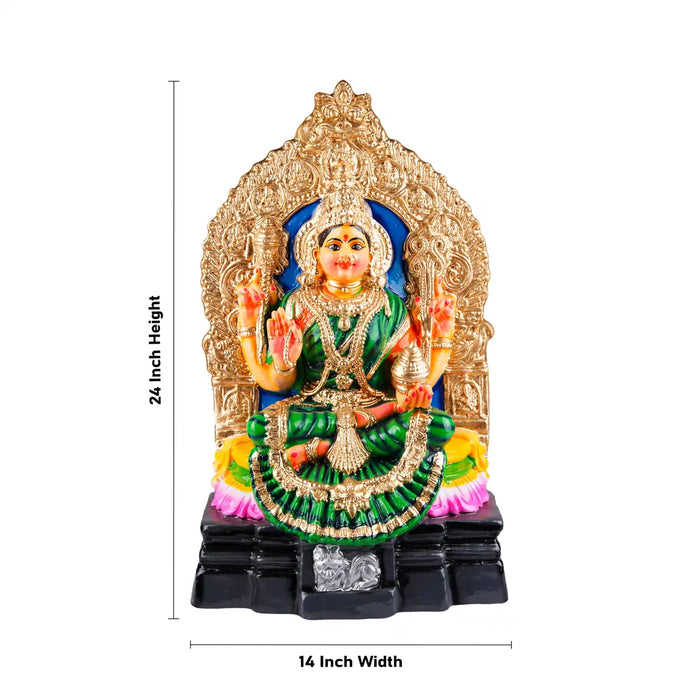 Veerama Kaali Amman Paper Mache Golu Bommai - 24 x 14 Inches | Giri Golu Doll/ Navaratri Golu Bomma/Gombe