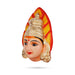 Mariamman Murti Face Paper Mache Golu Bommai- 10 x 6 Inches | Giri Golu Doll/Navaratri Golu Bomma/Gombe/Bommai - Paper Mache Kolu Bommai