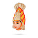 Karumariamman Face Paper Mache Golu Bommai - 12 x 6 Inches | Giri Golu Doll/ Navaratri Golu Bomma/Gombe/Bommai - Paper Mache Kolu Bommai