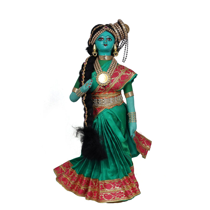 Dancing Doll Cloth Golu Bommai - 12 x 5 Inches | Giri Golu Doll/ Navaratri Golu Bomma/Gombe - Cloth Kolu Bommai