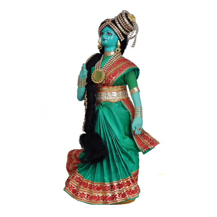 Dancing Doll Cloth Golu Bommai - 12 x 5 Inches | Giri Golu Doll/ Navaratri Golu Bomma/Gombe - Cloth Kolu Bommai