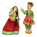 Dandiya Dancing Doll Cloth Golu Bommai Pair - 12 x 7 Inches | Giri Golu Doll/ Navaratri Golu Bomma/Gombe - Cloth Kolu Bommai