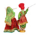 Dandiya Dancing Doll Cloth Golu Bommai Pair - 12 x 7 Inches | Giri Golu Doll/ Navaratri Golu Bomma/Gombe - Cloth Kolu Bommai
