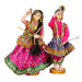 Dandiya Dancing Doll Cloth Golu Bommai Pair - 12 x 7 Inches | Giri Golu Doll/ Navaratri Golu Bomma/Gombe - Cloth Kolu Bommai