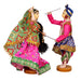 Dandiya Dancing Doll Cloth Golu Bommai Pair - 12 x 7 Inches | Giri Golu Doll/ Navaratri Golu Bomma/Gombe - Cloth Kolu Bommai