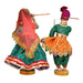 Dandiya Dancing Doll Cloth Golu Bommai Pair - 12 x 7 Inches | Giri Golu Doll/ Navaratri Golu Bomma/Gombe - Cloth Kolu Bommai